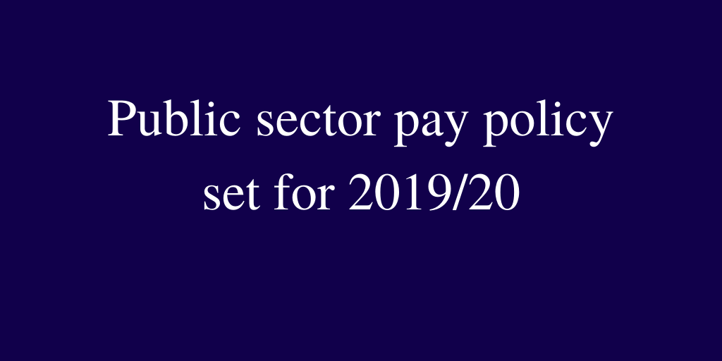 Public Sector Pay Policy Set For 201920 Department Of Finance 5470